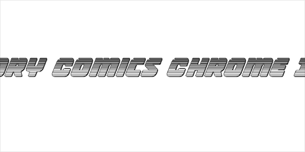 Victory Comics Chrome Italic Logo