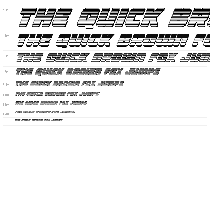 Victory Comics Chrome Italic Waterfall