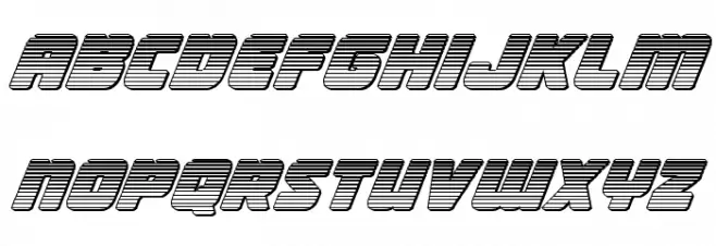 Victory Comics Chrome Italic خط أحرف صغيرة