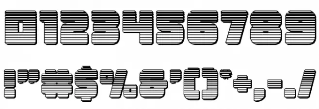 Victory Comics Chrome Font OTHER CHARS