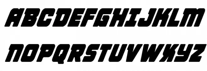 Victory Comics Condensed Italic Polices MAJUSCULES