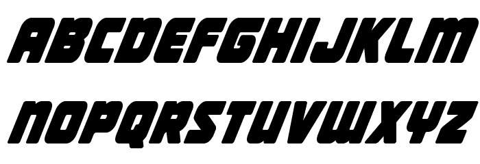 Victory Comics Condensed Italic Font LOWERCASE