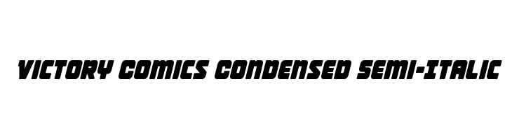 Victory Comics Condensed Semi-Italic  フリーフォントのダウンロード