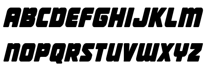 Victory Comics Condensed Semi-Italic Font LOWERCASE