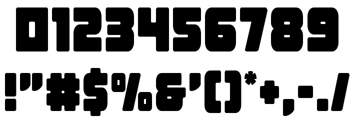 Victory Comics Condensed Font OTHER CHARS