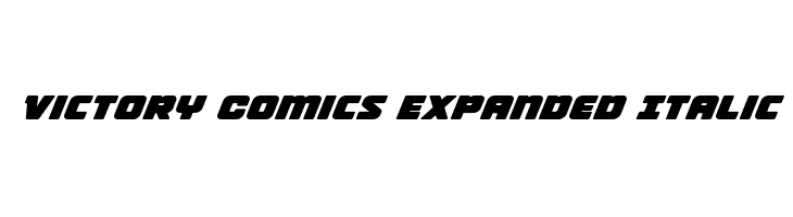 Victory Comics Expanded Italic  フリーフォントのダウンロード
