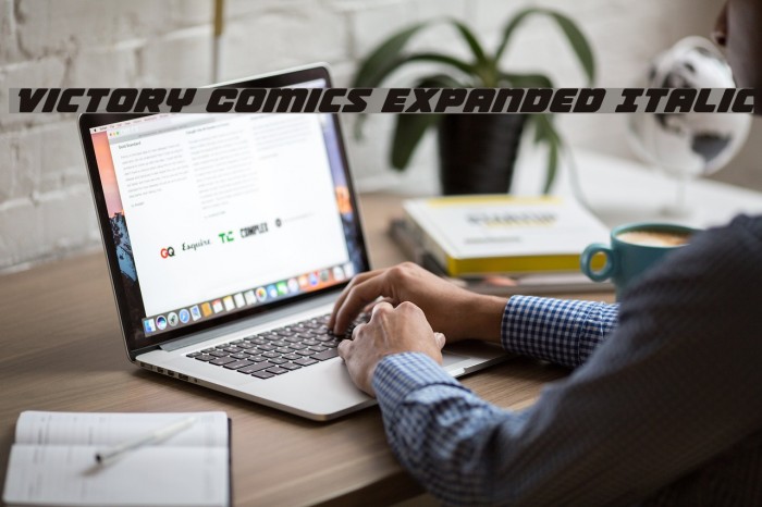 Victory Comics Expanded Italic Example 3