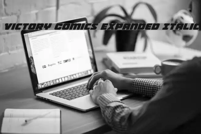 Victory Comics Expanded Italic Font examples