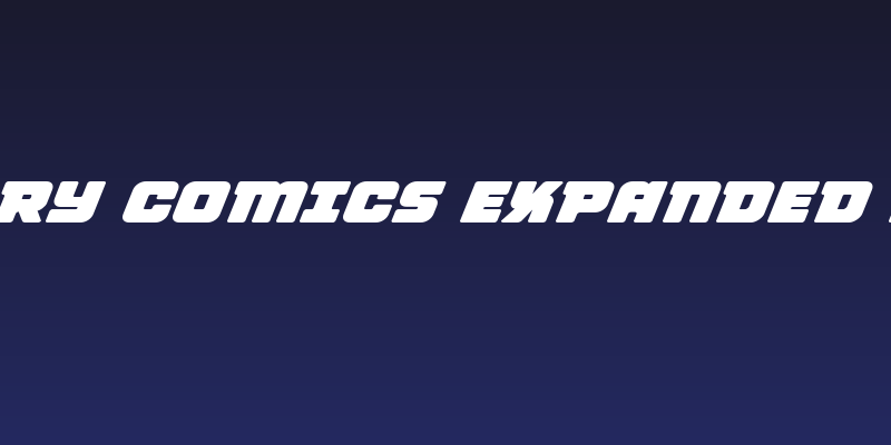 Victory Comics Expanded Italic Social Header