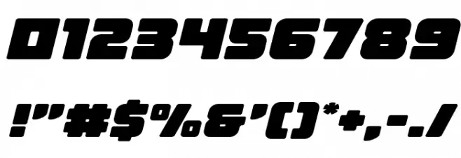 Victory Comics Expanded Semi-Italic Font OTHER CHARS