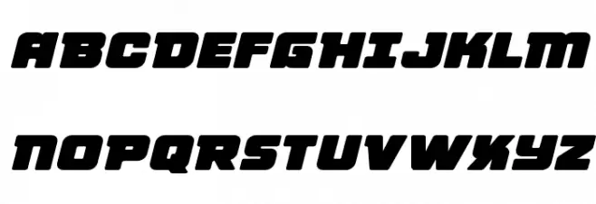 Victory Comics Expanded Semi-Italic Fonte MAIÚSCULAS
