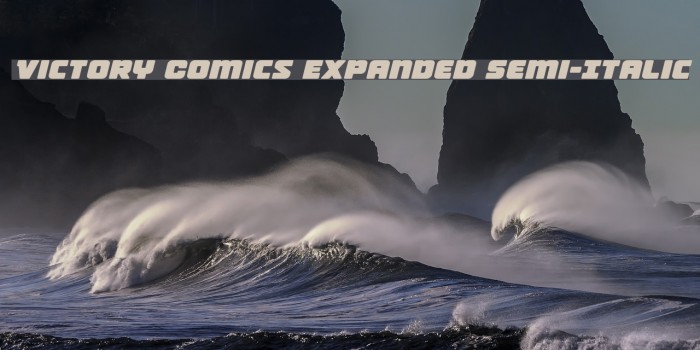 Victory Comics Expanded Semi-Italic Example 1