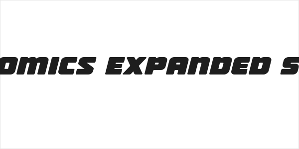 Victory Comics Expanded Semi-Italic Logo