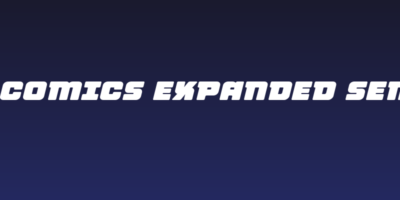 Victory Comics Expanded Semi-Italic Social Header