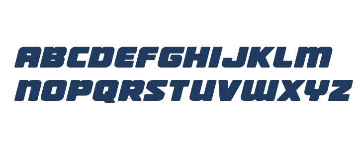 Victory Comics Expanded Semi-Italic Lowercase