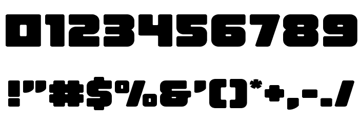 Victory Comics Expanded Font OTHER CHARS