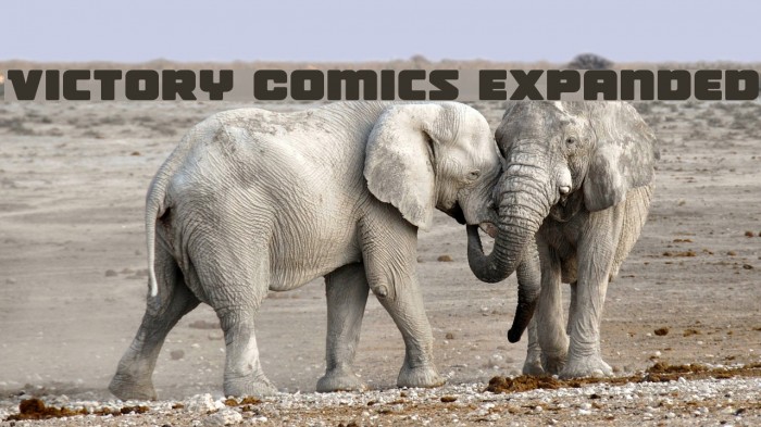 Victory Comics Expanded Font examples