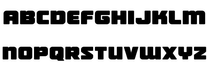 Victory Comics Expanded Font LOWERCASE