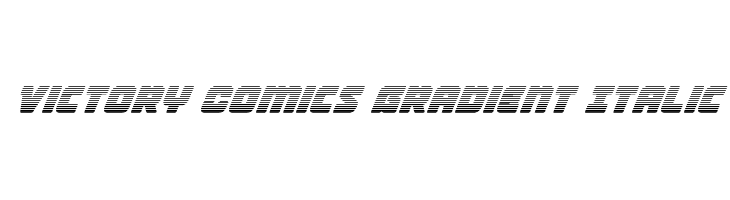Victory Comics Gradient Italic  フリーフォントのダウンロード