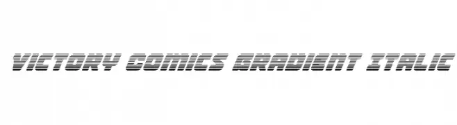 Victory Comics Gradient Italic  Frei Schriftart Herunterladen