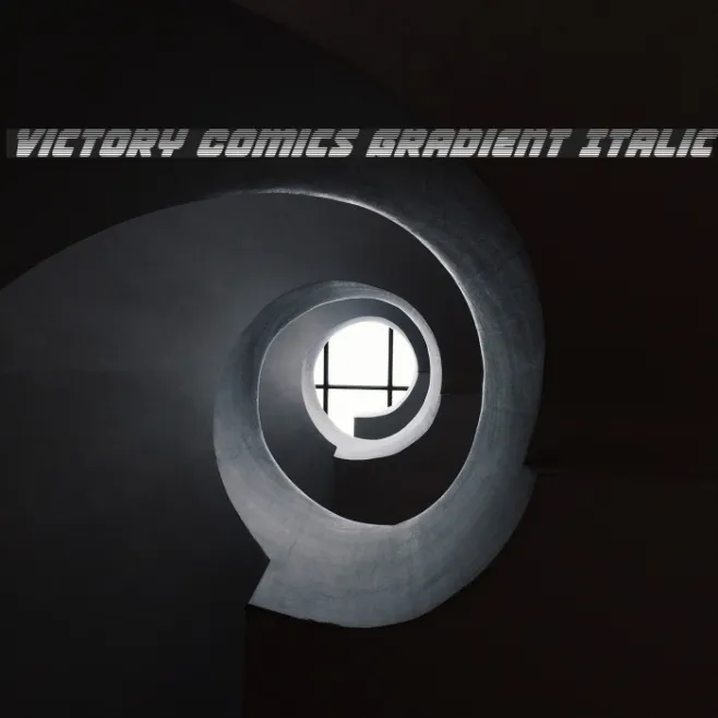 Victory Comics Gradient Italic Example 2