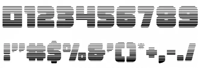 Victory Comics Gradient Font OTHER CHARS