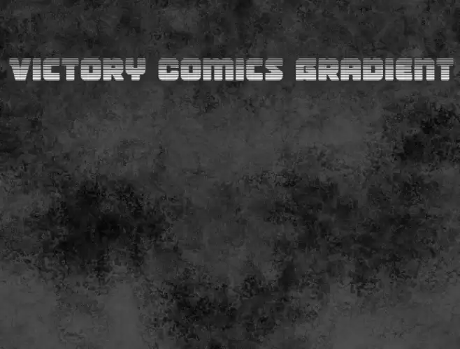 Victory Comics Gradient Font examples