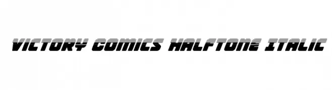 Victory Comics Halftone Italic  नि: शुल्क फ़ॉन्ट्स डाउनलोड