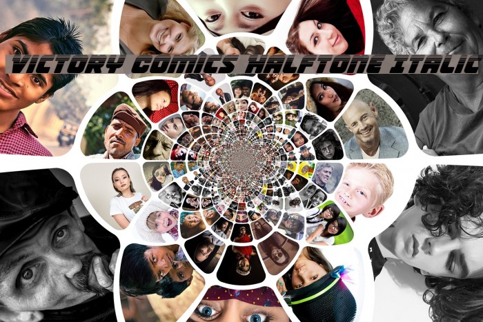 Victory Comics Halftone Italic Example 3