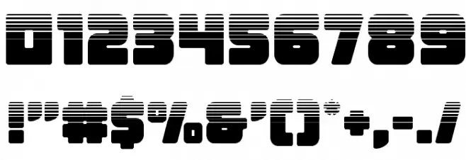 Victory Comics Halftone Font OTHER CHARS