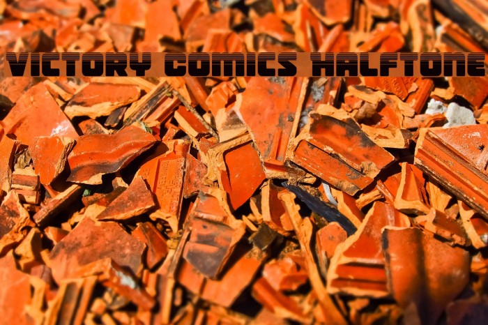 Victory Comics Halftone Font examples