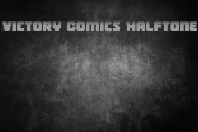 Victory Comics Halftone Font examples