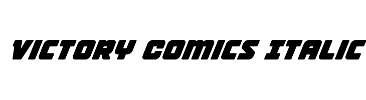 Victory Comics Italic  les polices de caractères gratuit tlcharger