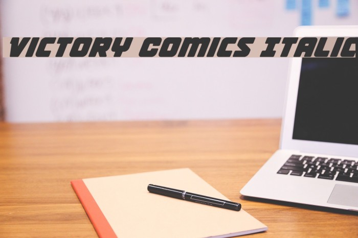 Victory Comics Italic Example 1
