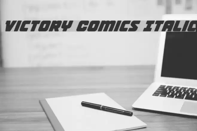 Victory Comics Italic Font examples