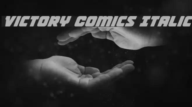 Victory Comics Italic Font examples
