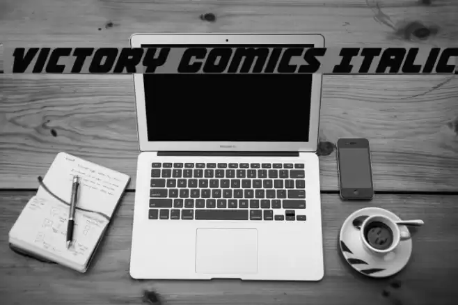 Victory Comics Italic Font examples