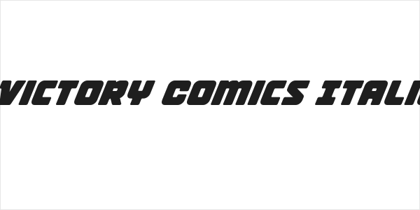 Victory Comics Italic Logo