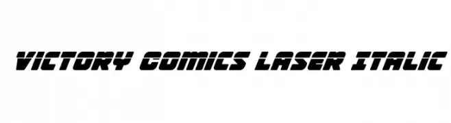 Victory Comics Laser Italic  フリーフォントのダウンロード