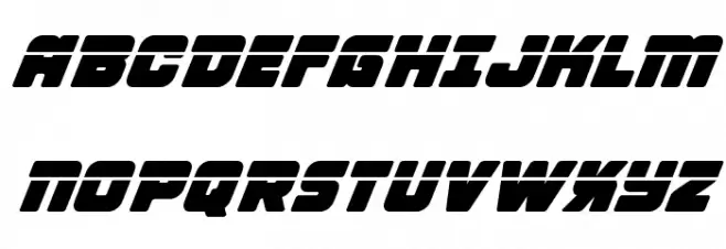 Victory Comics Laser Italic Schriftart Groß
