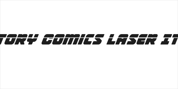 Victory Comics Laser Italic Logo