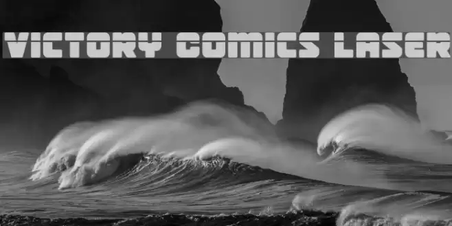 Victory Comics Laser Font examples