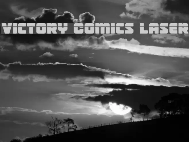 Victory Comics Laser Font examples