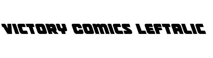 Victory Comics Leftalic  免费字体下载