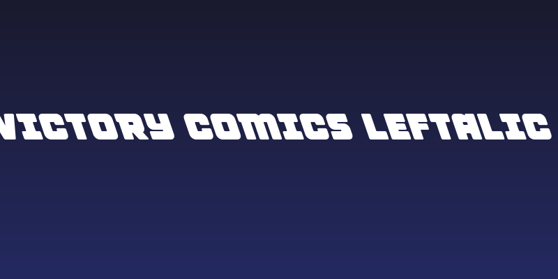 Victory Comics Leftalic Social Header