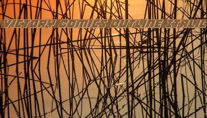 Victory Comics Outline Italic Example 1