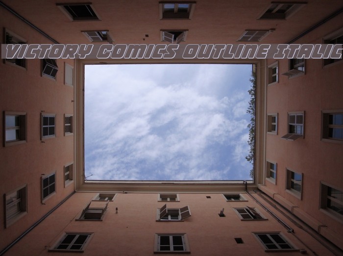 Victory Comics Outline Italic Example 3