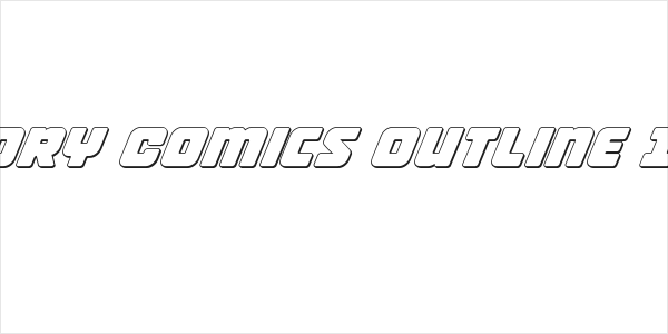 Victory Comics Outline Italic Logo