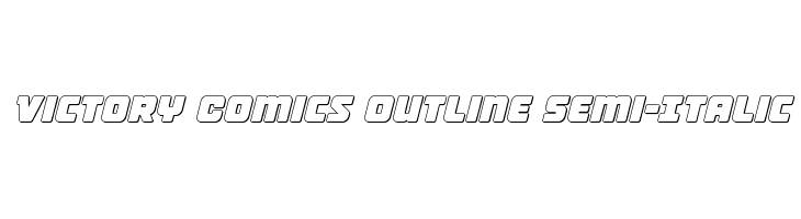 Victory Comics Outline Semi-Italic  Descarca Fonturi Gratis