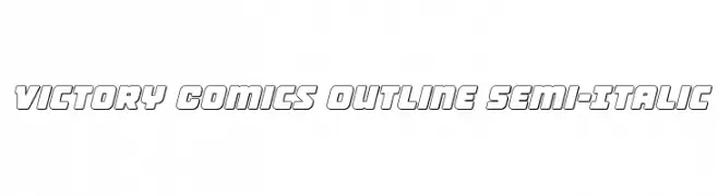 Victory Comics Outline Semi-Italic  フリーフォントのダウンロード